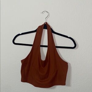 🌵Rust Halter Neck Women's Crop Top!